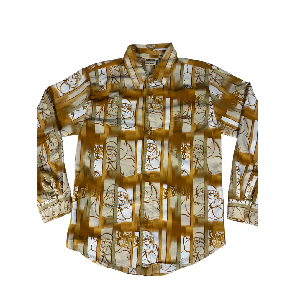 South Pole Golden Beanie Kid Long Sleeve Button Up